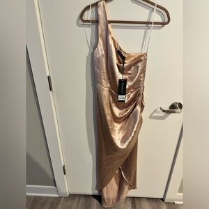 Champaign White Fox Dress